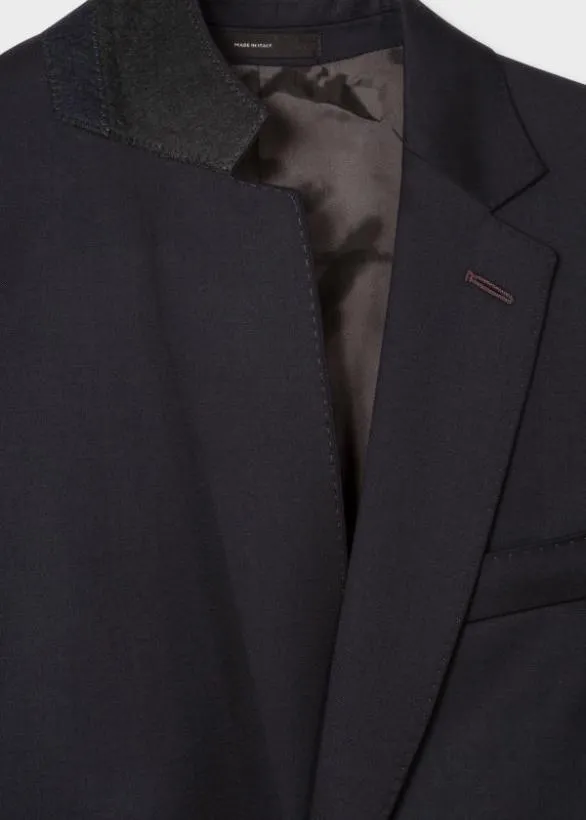 Paul Smith Suits Wool Twill TwoButton Suit Navy 8211 Mens