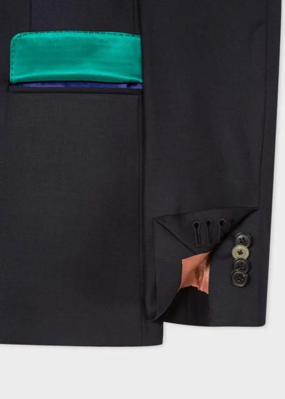 Paul Smith Suits Wool Twill TwoButton Suit Navy 8211 Mens
