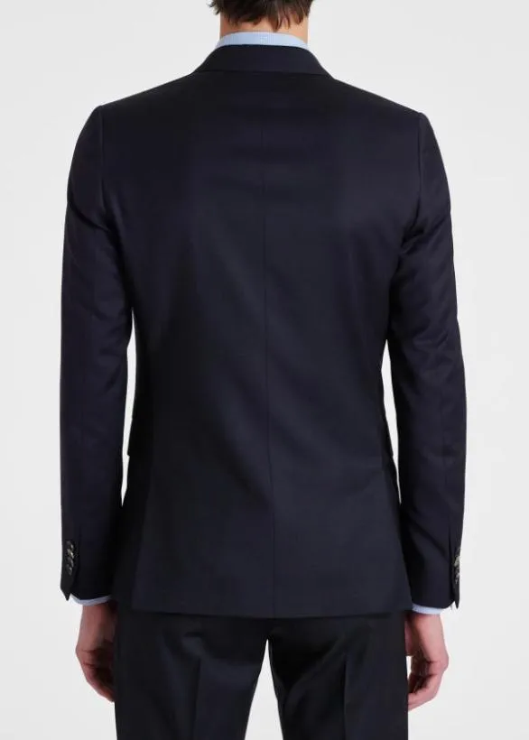 Paul Smith Suits Wool Twill TwoButton Suit Navy 8211 Mens