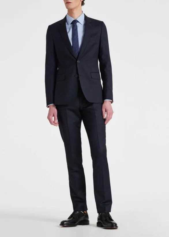 Paul Smith Suits Wool Twill TwoButton Suit Navy 8211 Mens