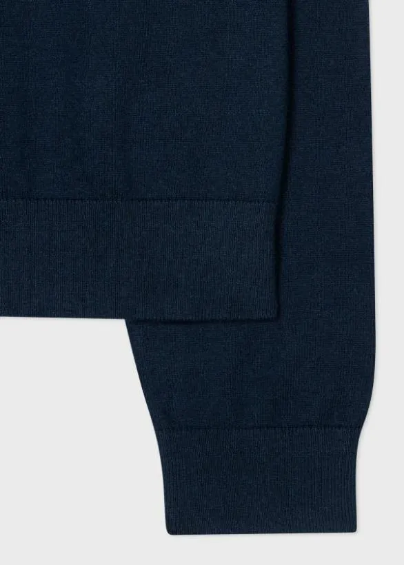 Paul Smith Sweaters 039Sports Stripe039 Cardigan Navy 8211 Mens