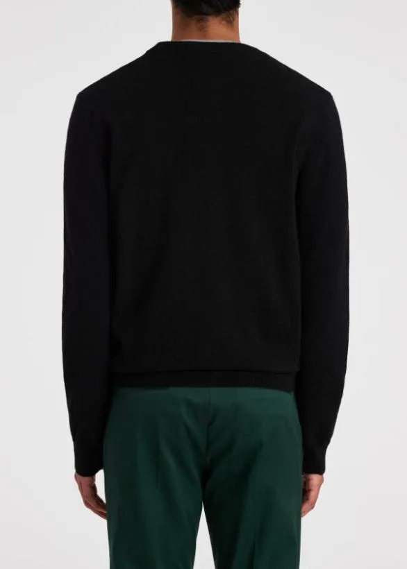 Paul Smith Sweaters Cashmere Crew Neck Sweater Black 8211 Mens