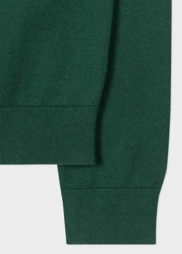 Paul Smith Sweaters Zebra Logo Sweater Green 8211 Mens
