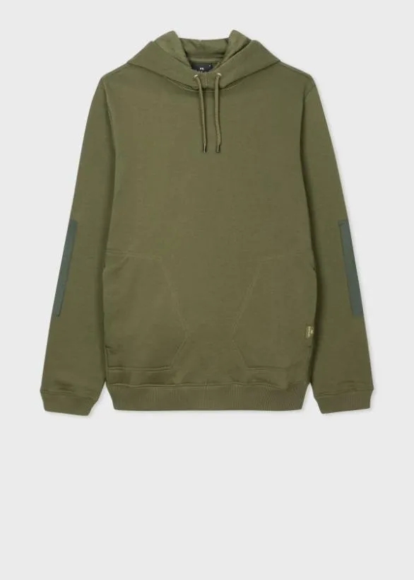 Paul Smith Sweatshirts and Hoodies Contrast Panel Hoodie Green 8211 Mens