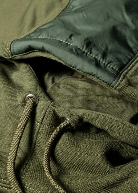 Paul Smith Sweatshirts and Hoodies Contrast Panel Hoodie Green 8211 Mens