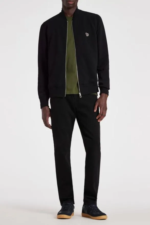 Paul Smith Sweatshirts and Hoodies Zebra Logo Bomber Jacket Black 8211 Mens