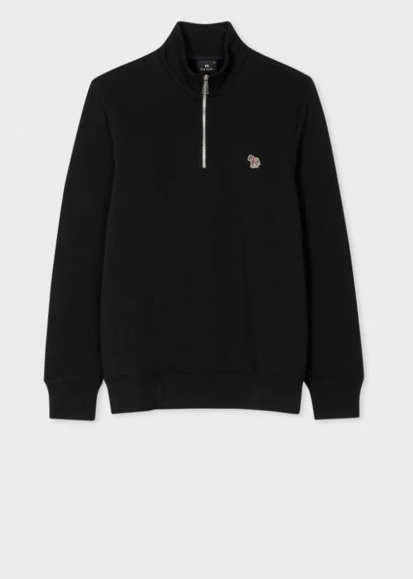 Paul Smith Sweatshirts and Hoodies Zebra Logo ZipNeck Sweatshirt Black 8211 Mens Paul Smith Sweatshirts and Hoodies Zebra Logo ZipNeck Sweatshirt Black 8211 Mens