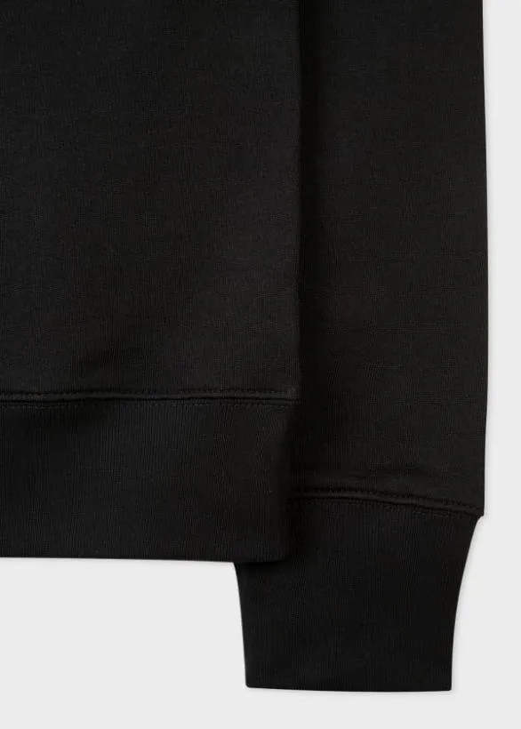 Paul Smith Sweatshirts and Hoodies Zebra Logo ZipNeck Sweatshirt Black 8211 Mens