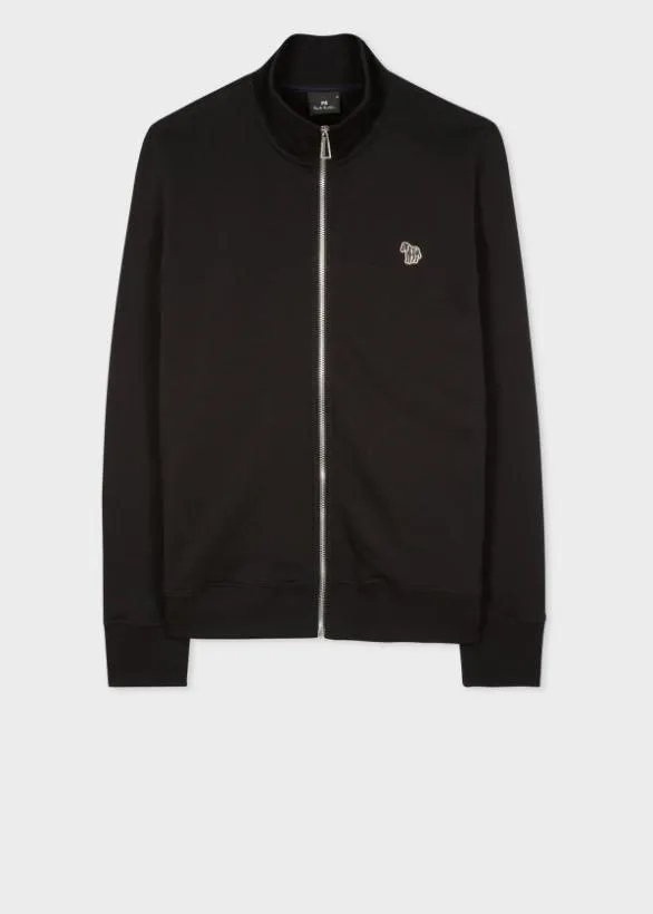 Paul Smith Sweatshirts and Hoodies Zebra Logo Zip Sweatshirt Black 8211 Mens
