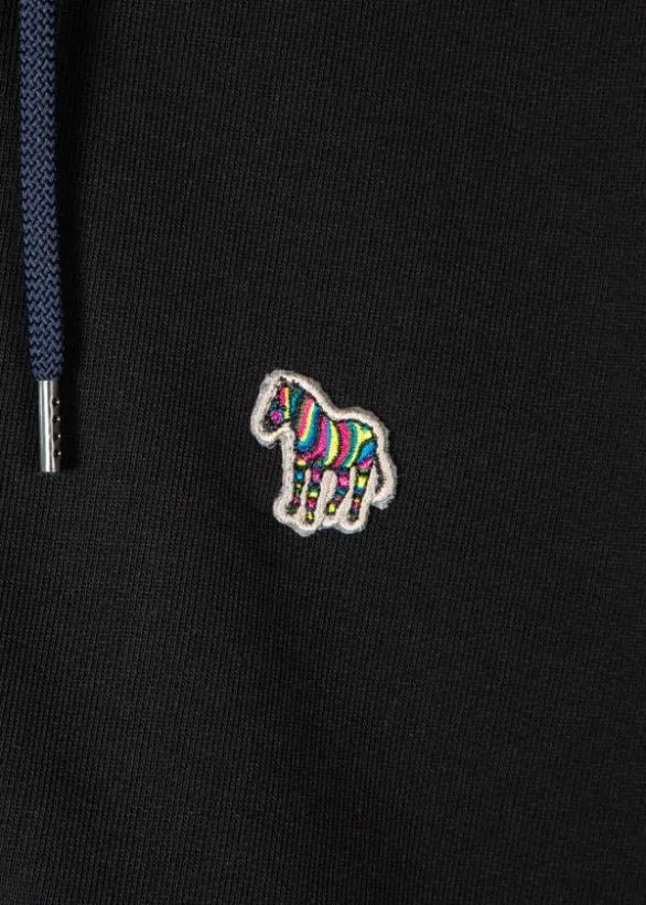 Paul Smith Sweatshirts and Hoodies ZipFront Zebra Logo Hoodie Black 8211 Mens