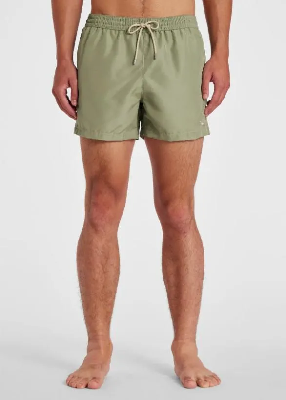 Paul Smith Swimwear 039Happy039 Swim Shorts Khaki 8211 Mens