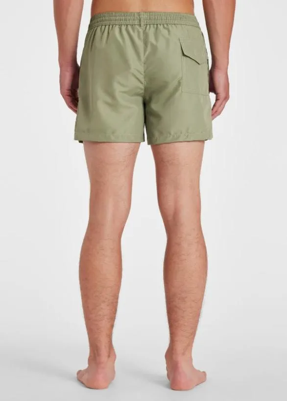 Paul Smith Swimwear 039Happy039 Swim Shorts Khaki 8211 Mens