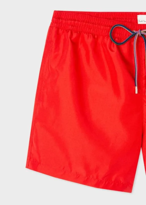 Paul Smith Swimwear Zebra Logo Swim Shorts Red 8211 Mens