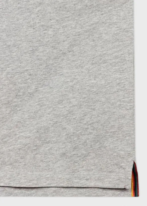 Paul Smith TShirts 039Artist Stripe039 Collar TShirt Grey Marl 8211 Mens