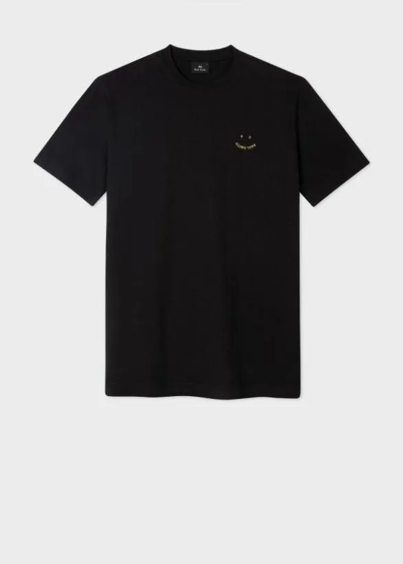 Paul Smith TShirts 039Happy039 TShirt Black 8211 Mens