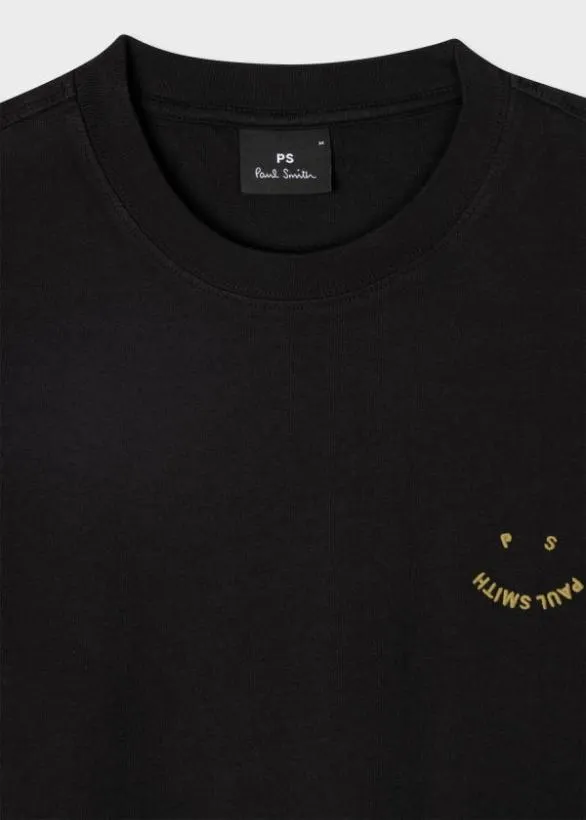 Paul Smith TShirts 039Happy039 TShirt Black 8211 Mens