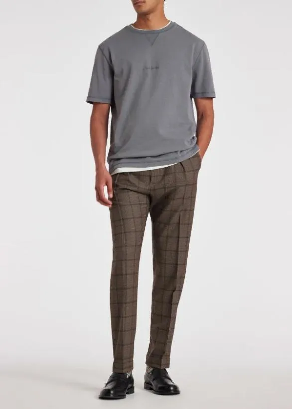 Paul Smith TShirts GarmentDye Signature TShirt Grey 8211 Mens
