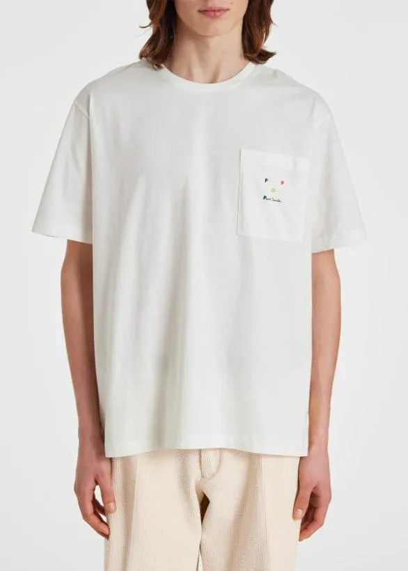 Paul Smith TShirts Logo Pocket TShirt White 8211 Mens