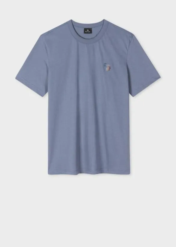 Paul Smith TShirts Organic Cotton 039Hollow Broad Stripe Zebra039 TShirt Blue 8211 Mens