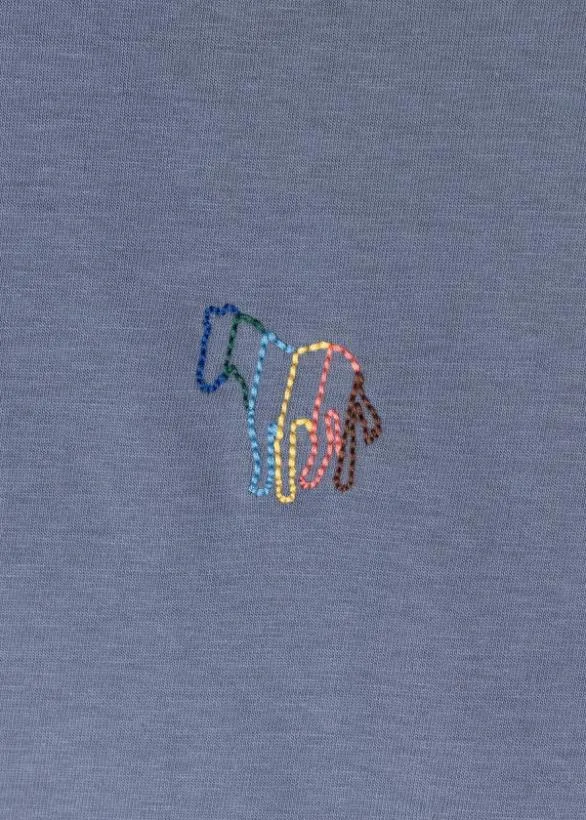 Paul Smith TShirts Organic Cotton 039Hollow Broad Stripe Zebra039 TShirt Blue 8211 Mens