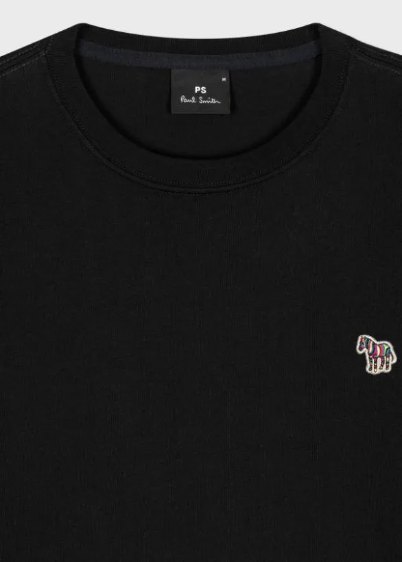 Paul Smith TShirts Zebra Logo LongSleeve TShirt Black 8211 Mens