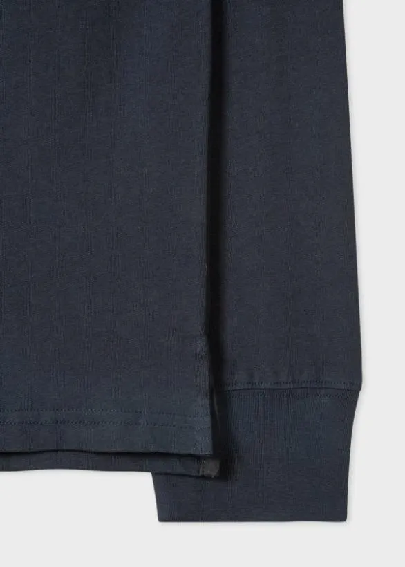 Paul Smith TShirts Zebra Logo LongSleeve TShirt Dark Navy 8211 Mens