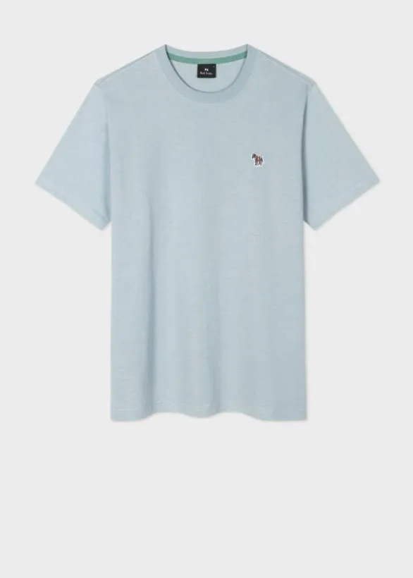 Paul Smith TShirts Zebra Logo TShirt Light Blue 8211 Mens