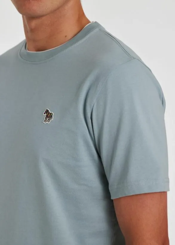 Paul Smith TShirts Zebra Logo TShirt Light Blue 8211 Mens