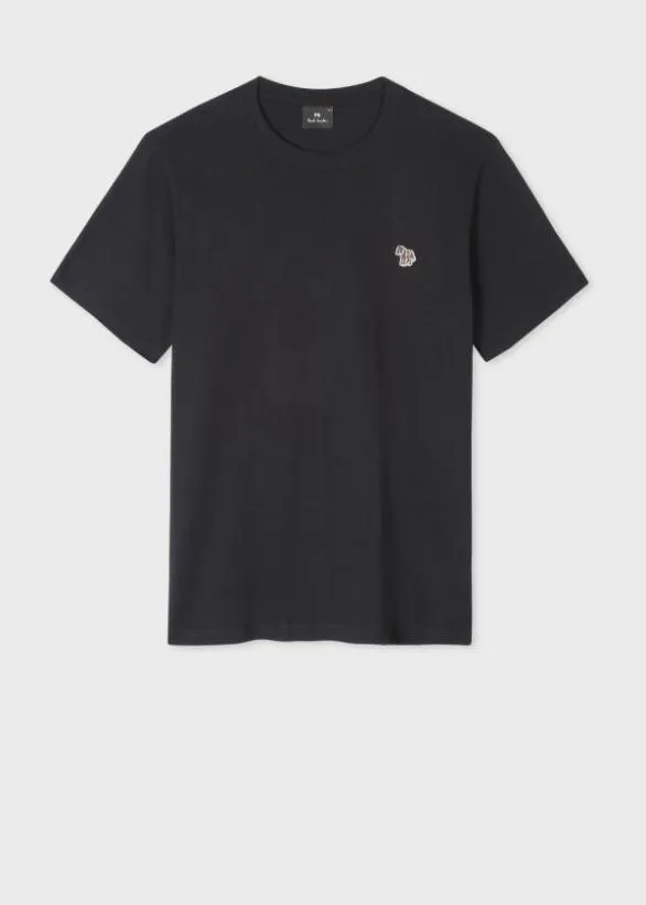 Paul Smith TShirts Zebra Logo TShirt Navy 8211 Mens