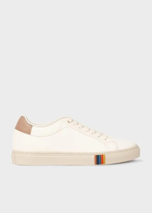 Paul Smith Tailoring 039Basso039 Trainers With 039Artist Stripe039 Trim Cream 8211 Mens