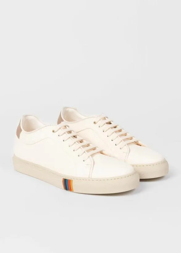 Paul Smith Tailoring 039Basso039 Trainers With 039Artist Stripe039 Trim Cream 8211 Mens