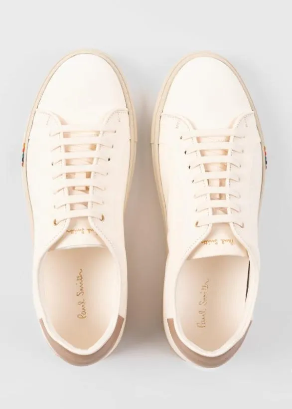 Paul Smith Tailoring 039Basso039 Trainers With 039Artist Stripe039 Trim Cream 8211 Mens