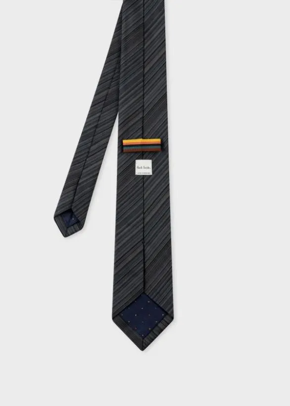 Paul Smith Tailoring 039Shadow Stripe039 Silk Tie Black 8211 Mens