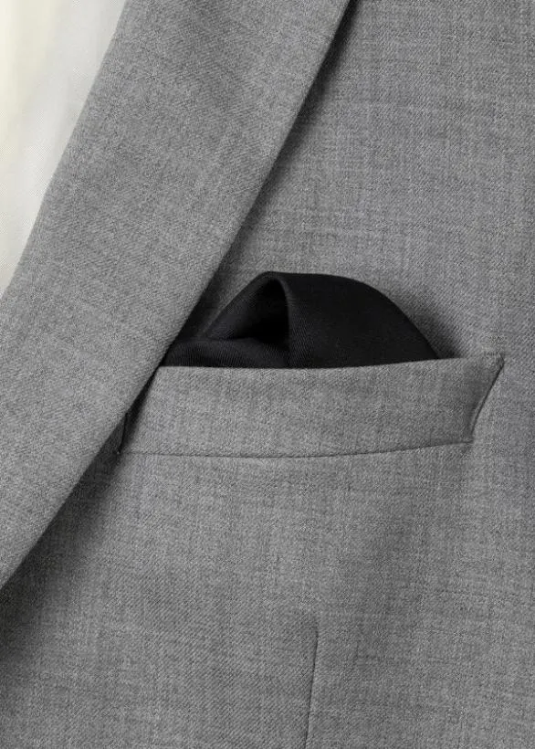 Paul Smith Tailoring 039Signature Stripe039 Silk Pocket Square Black 8211 Mens