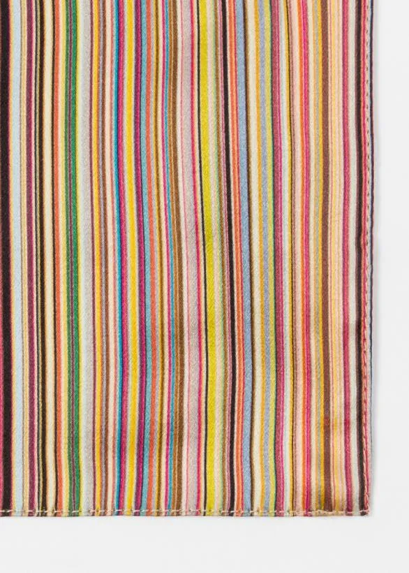 Paul Smith Tailoring 039Signature Stripe039 Silk Pocket Square Signature Stripe 8211 Mens