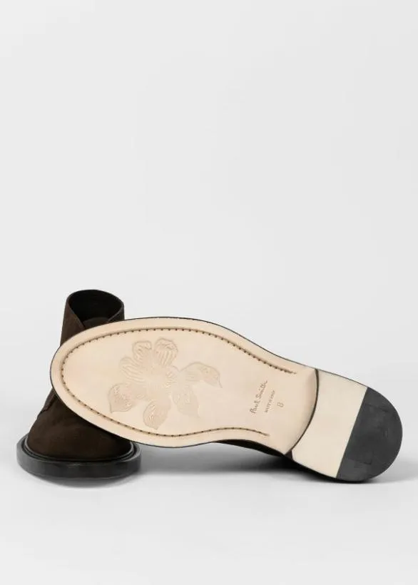 Paul Smith Tailoring Suede 039Kew039 Boots Dark Brown 8211 Mens