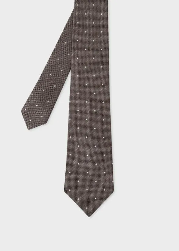 Paul Smith Ties 039Mini Spot039 Tie Grey 8211 Mens