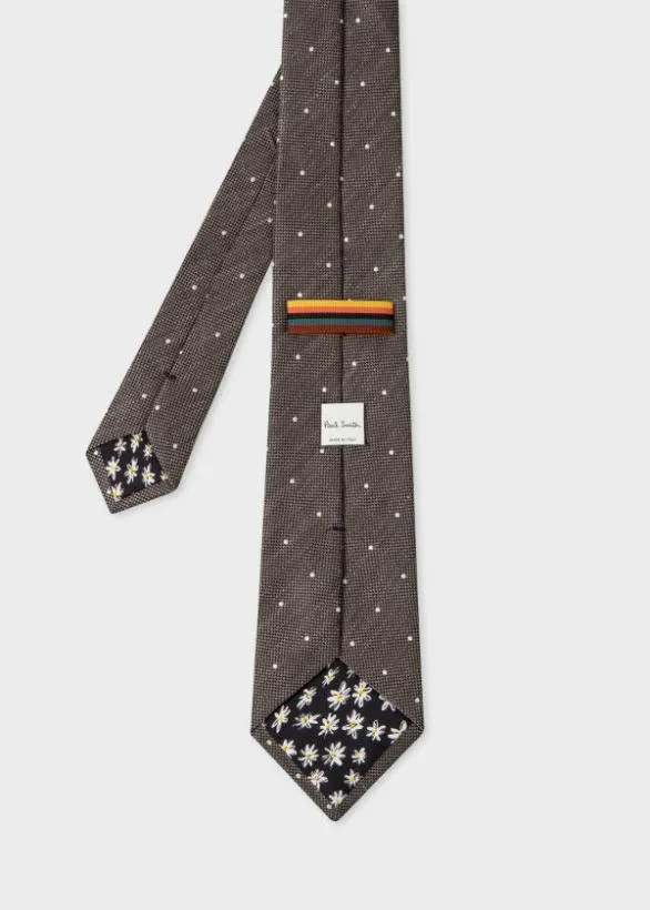 Paul Smith Ties 039Mini Spot039 Tie Grey 8211 Mens
