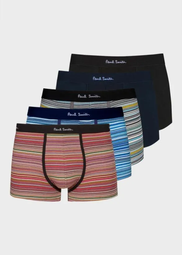Paul Smith Underwear 039Signature Stripe039 And Plain Boxer Briefs Five Pack Signature Stripe 8211 Mens Paul Smith Underwear 039Signature Stripe039 And Plain Boxer Briefs Five Pack Signature Stripe 8211 Mens