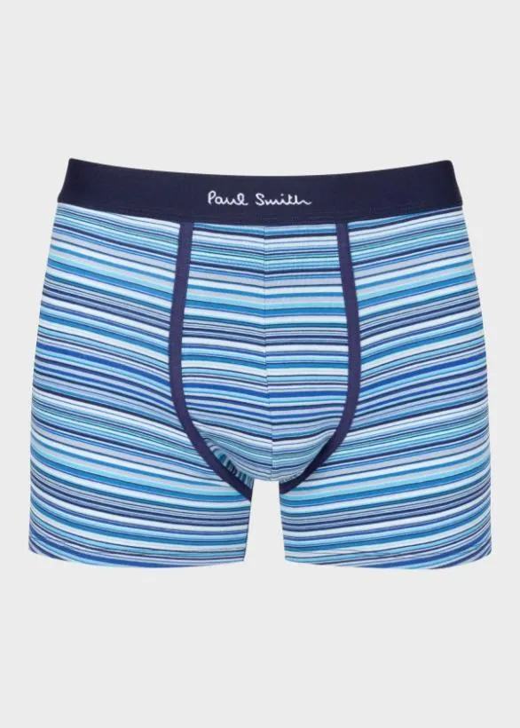 Paul Smith Underwear 039Signature Stripe039 And Plain Long Boxer Briefs Seven Pack Multicolour 8211 Mens