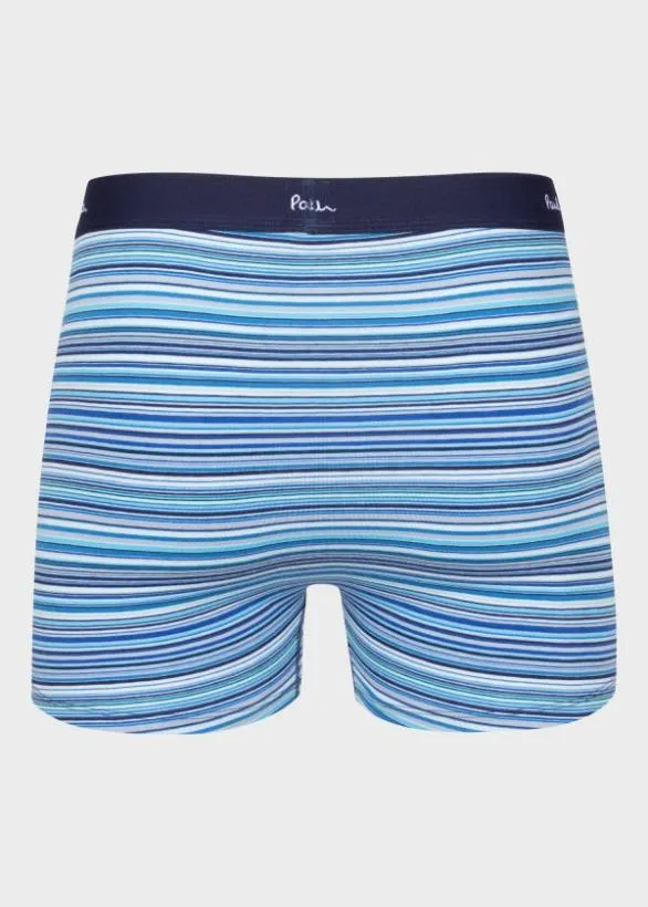 Paul Smith Underwear 039Signature Stripe039 And Plain Long Boxer Briefs Seven Pack Multicolour 8211 Mens