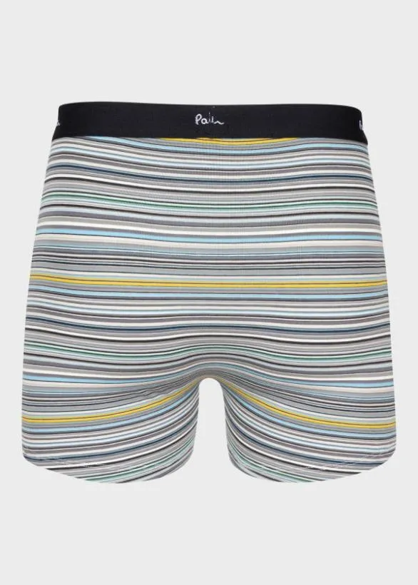 Paul Smith Underwear 039Signature Stripe039 And Plain Long Boxer Briefs Seven Pack Multicolour 8211 Mens