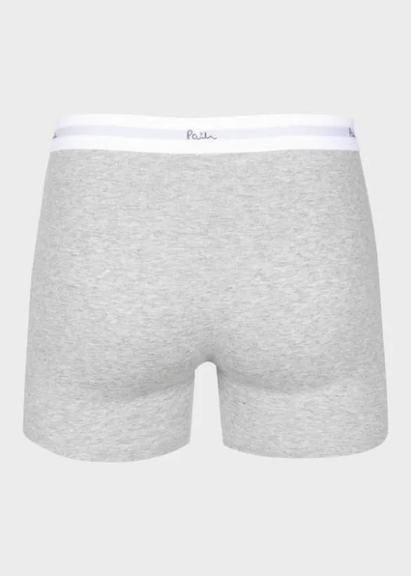 Paul Smith Underwear 039Signature Stripe039 And Plain Long Boxer Briefs Seven Pack Multicolour 8211 Mens