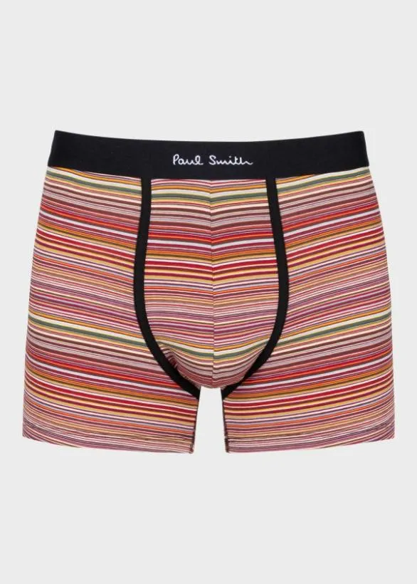 Paul Smith Underwear 039Signature Stripe039 And Plain Long Trunks Five Pack Signature Stripe 8211 Mens