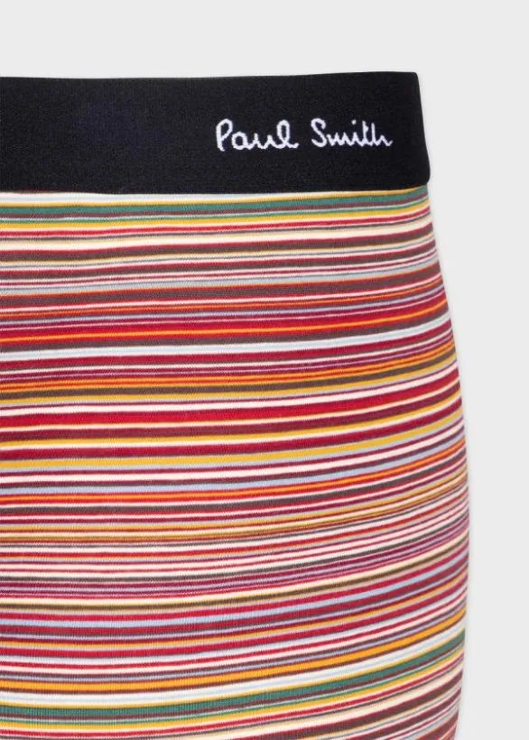 Paul Smith Underwear 039Signature Stripe039 And Plain Long Trunks Five Pack Signature Stripe 8211 Mens