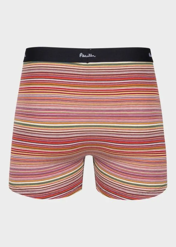 Paul Smith Underwear 039Signature Stripe039 And Plain Long Trunks Five Pack Signature Stripe 8211 Mens