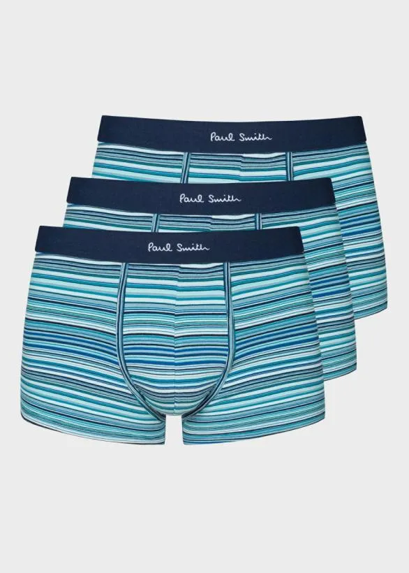 Paul Smith Underwear 039Signature Stripe039 LowRise Boxer Briefs Three Pack Blue 8211 Mens Paul Smith Underwear 039Signature Stripe039 LowRise Boxer Briefs Three Pack Blue 8211 Mens