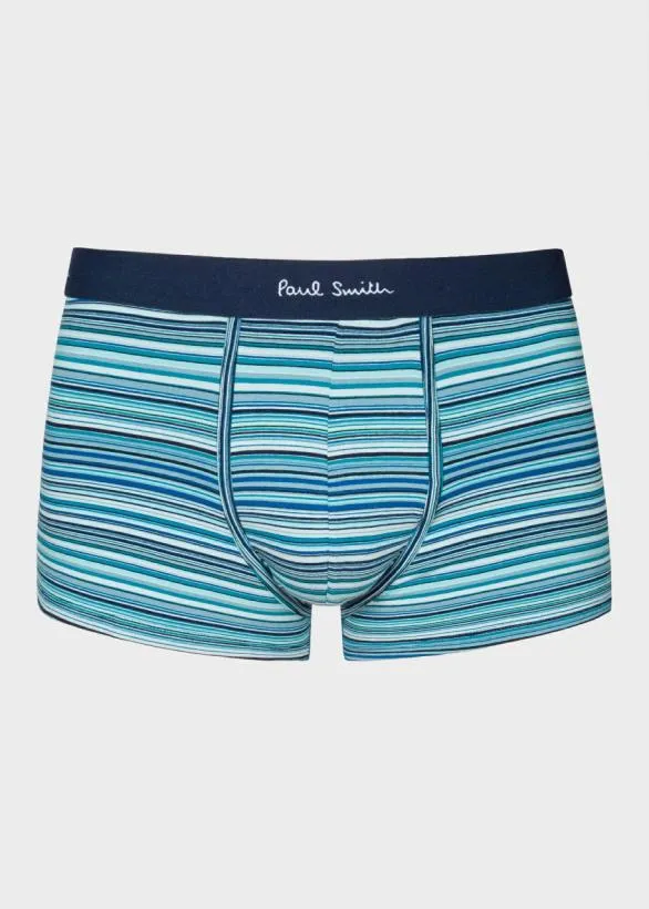 Paul Smith Underwear 039Signature Stripe039 LowRise Boxer Briefs Three Pack Blue 8211 Mens