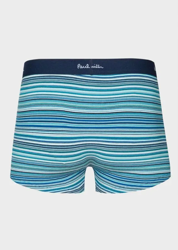 Paul Smith Underwear 039Signature Stripe039 LowRise Boxer Briefs Three Pack Blue 8211 Mens