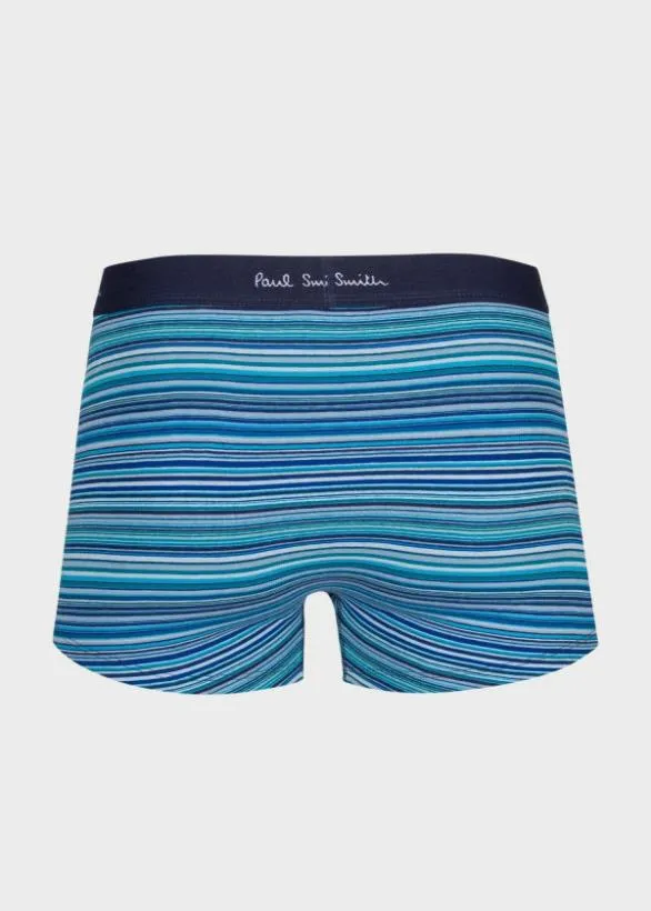 Paul Smith Underwear Mixed Stripe Boxer Briefs Three Pack Navy 8211 Mens